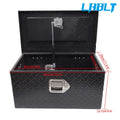 20" Tool Box for Pickup Trailer (Black Aluminum Diamond Plate)
