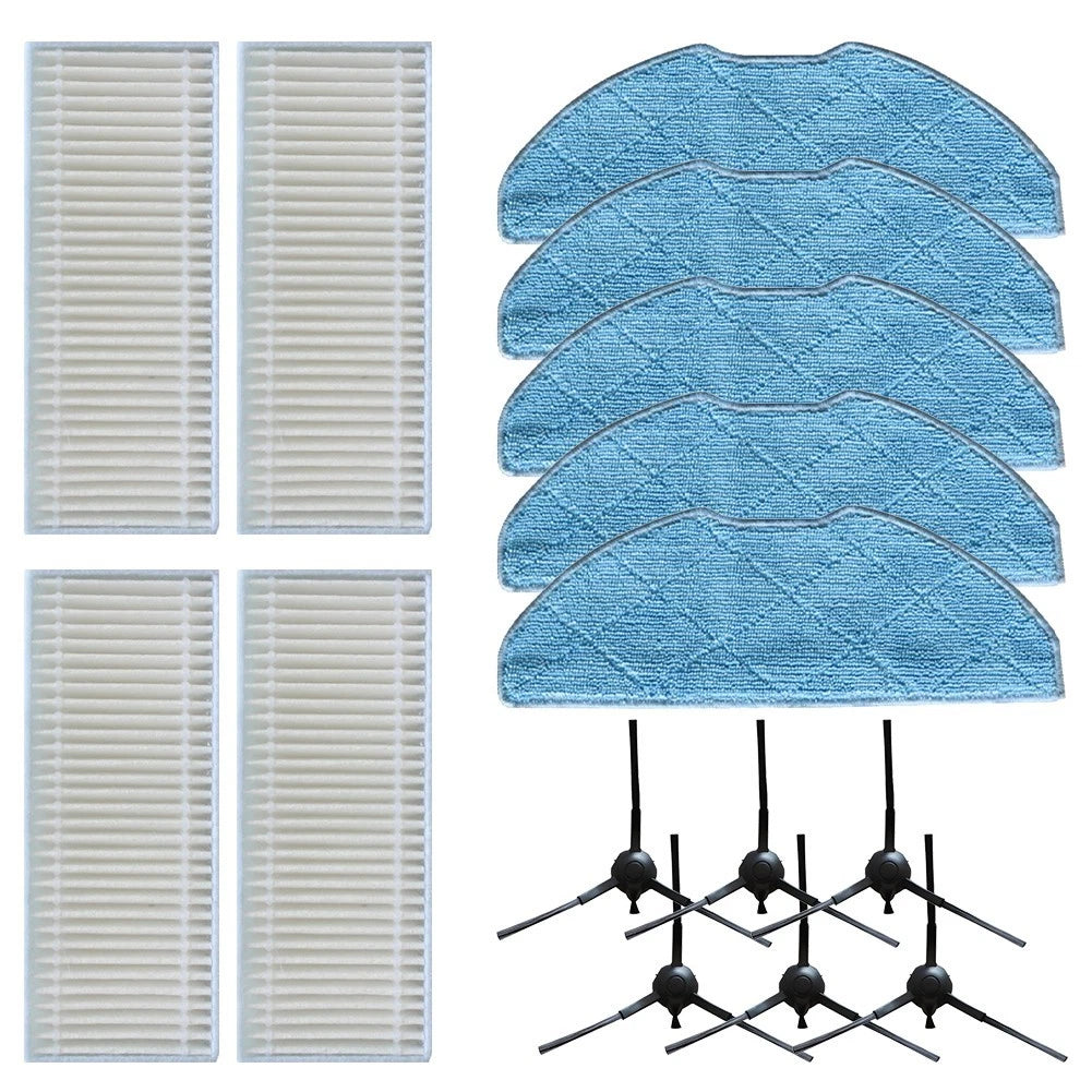 Mop Cloth Filter Side Brush Replacement for XPlorer S135 S140 RR91C5WH