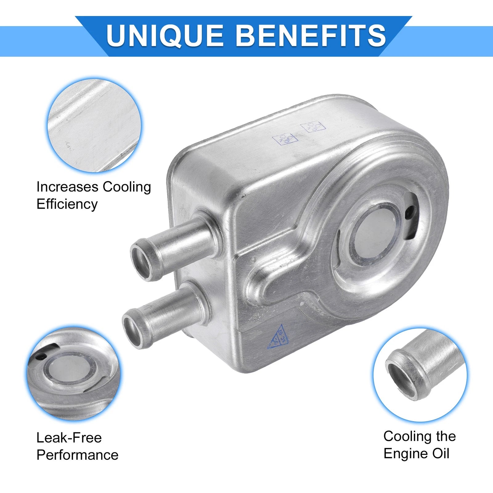Engine Oil Cooler with Seals Replacement for Hyundai Tucson Kona (2005–2019)