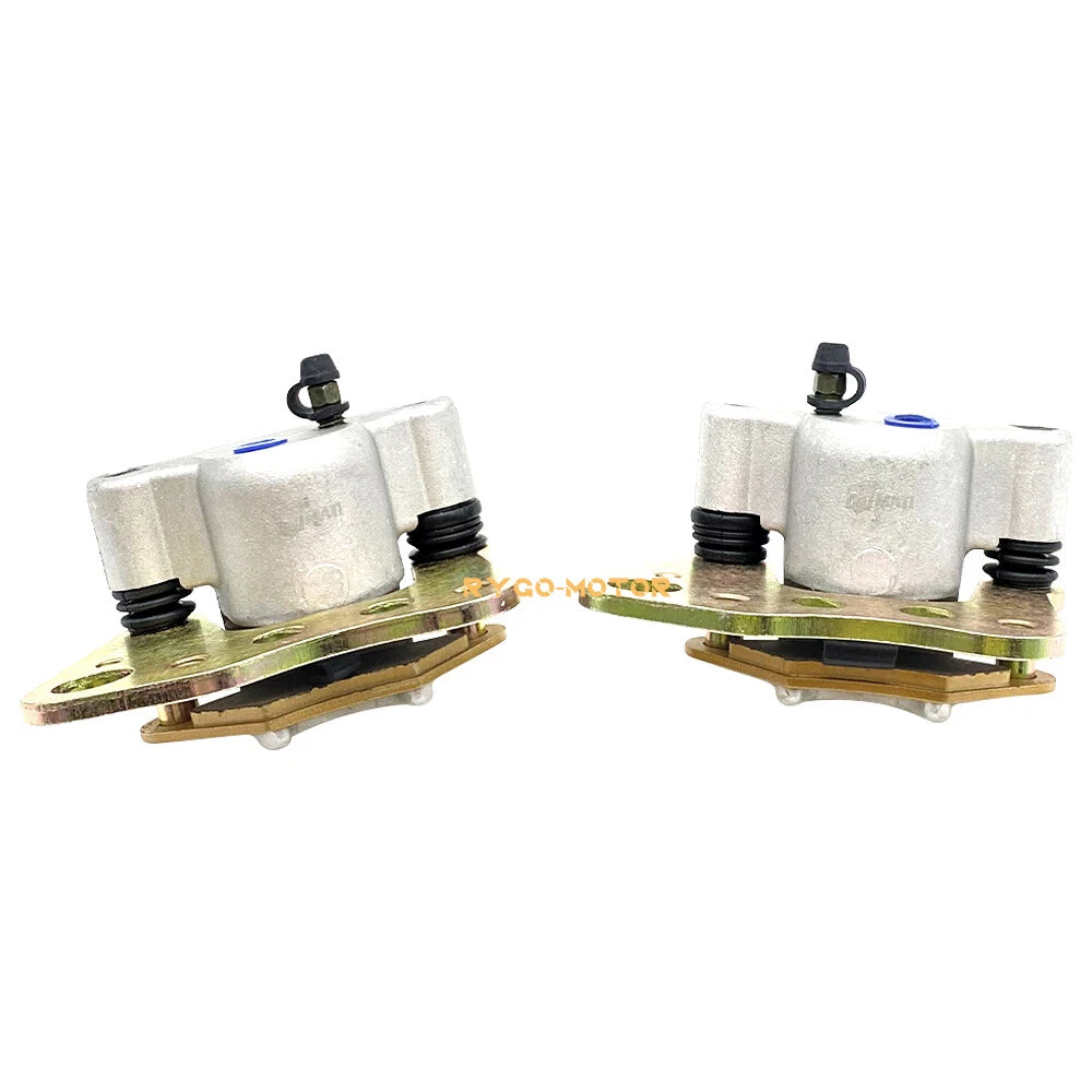 Front Left Right Brake Calipers & Pads for Polaris Sportsman (2000–2009)