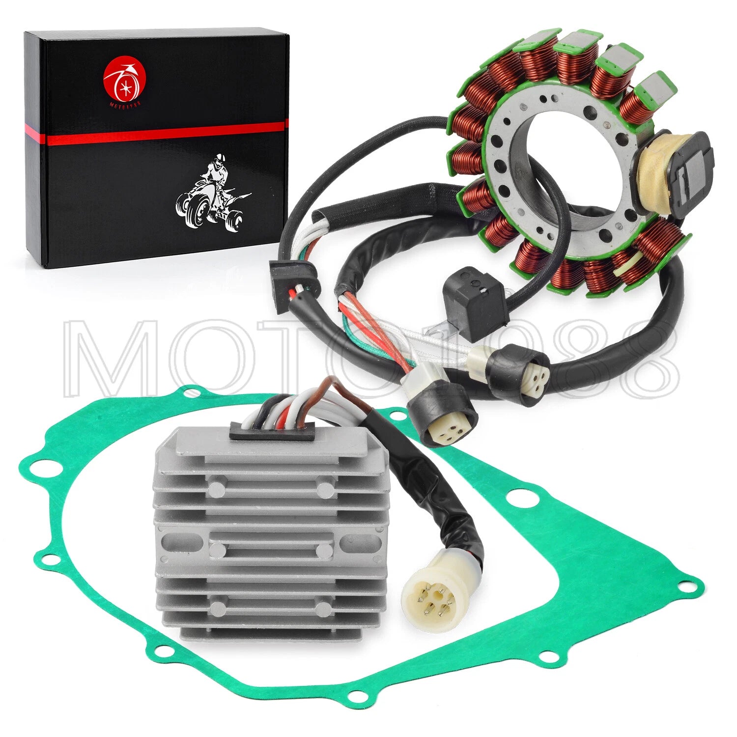 Stator & Regulator Rectifier for Yamaha Warrior 350 YFM350X (1990–1995)