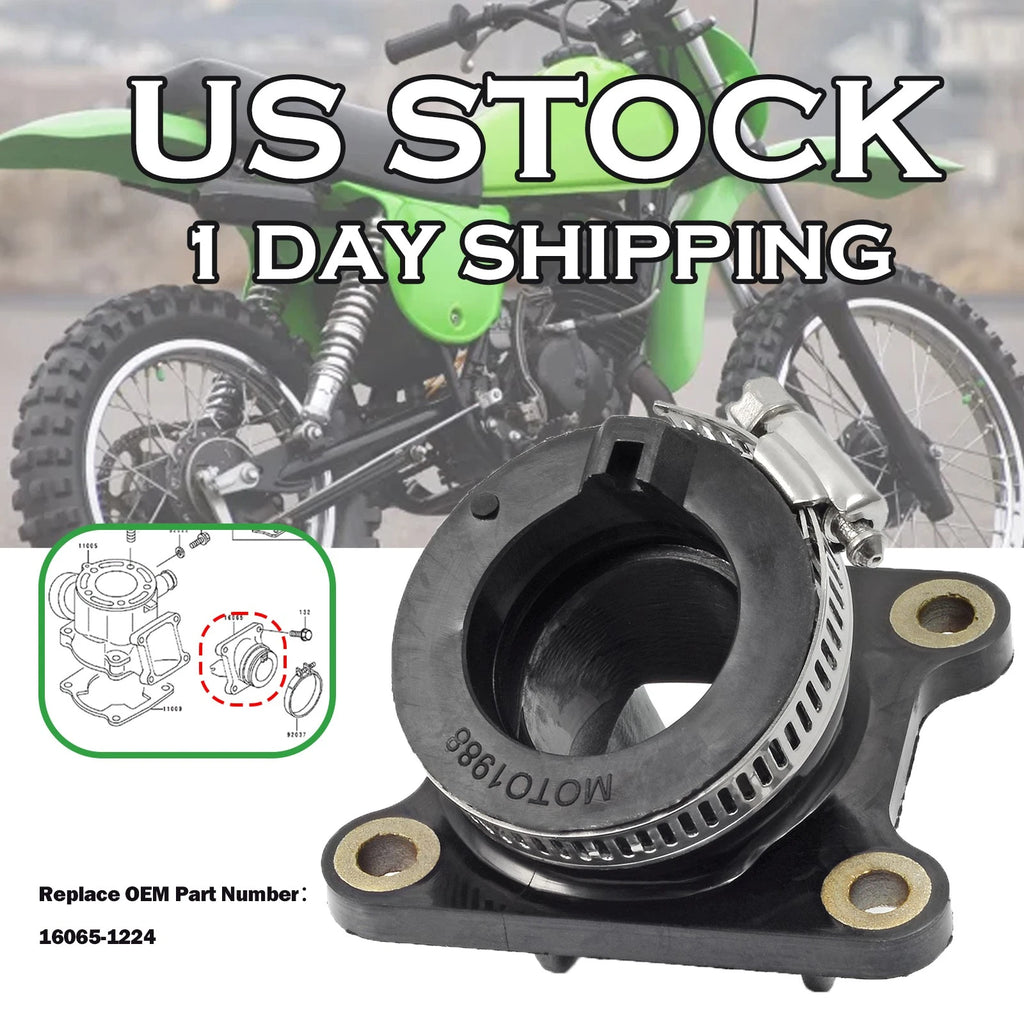 Carb Joint Intake Manifold Boot for Kawasaki KX80 KX100 (1991–2000) 16065-1224