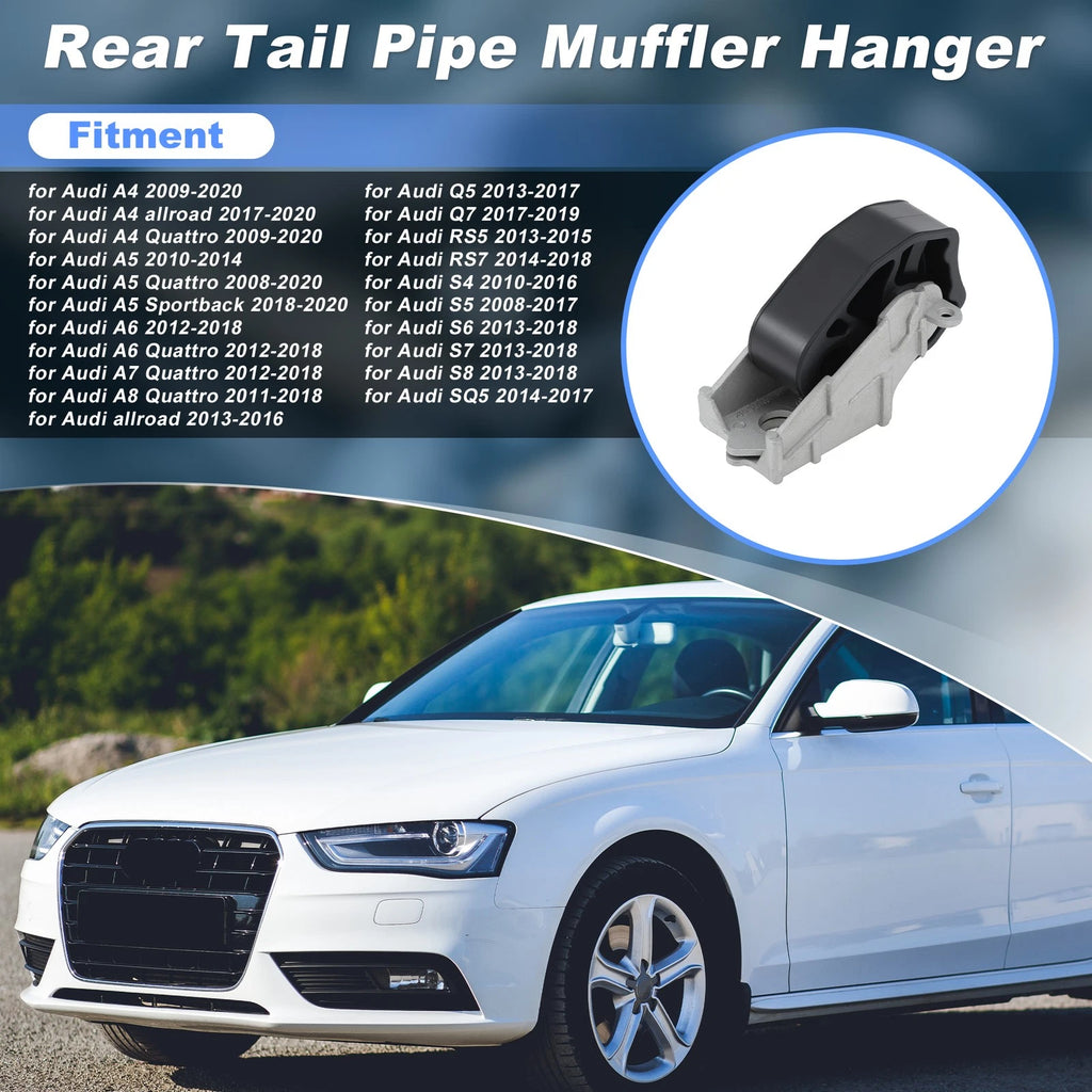 Exhaust Pipe Hanger Insulator Rear for Audi A4 A5 A6 A7 A8 (2009–2018)