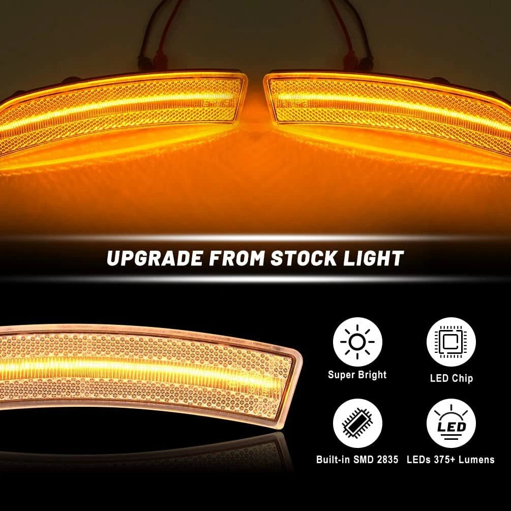 LED Clear Front Bumper Side Marker Lamp for Toyota GR86 Subaru BRZ (2022–2023)