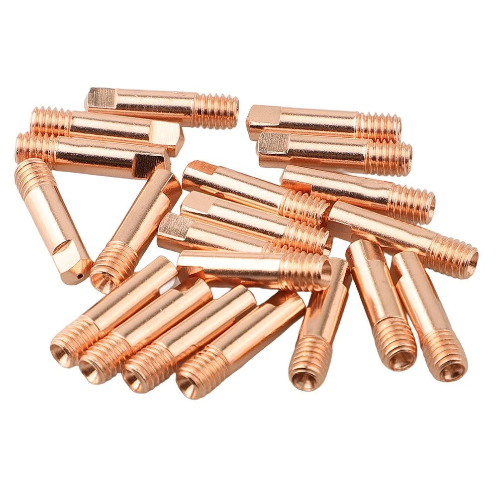 40 Pieces Copper Welding Contact Tips Nozzles 0.8-1.0mm for 15AK Machine