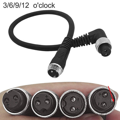 45cm Power Cable for DAIWA Fishing Reels with Elbow Connector