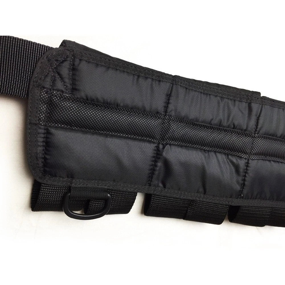 6 Pocket Scuba Diving Weight Bag - Adjustable 155cm, 17cm Wide