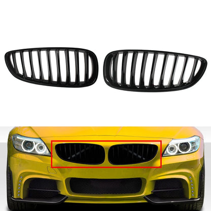 1 Pair Glossy Black Front Hood Kidney Grille for BMW Z4 E89 (2009–2016)