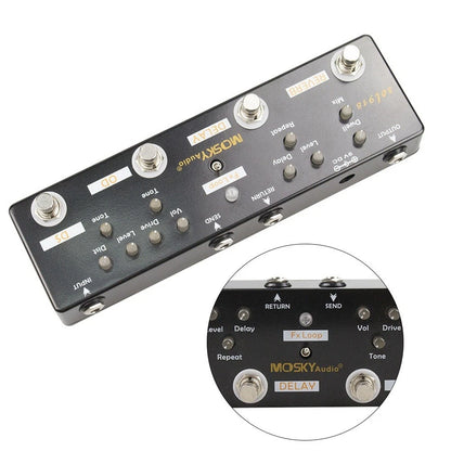 Multi-Effect Pedal Overdrive 5-in-1