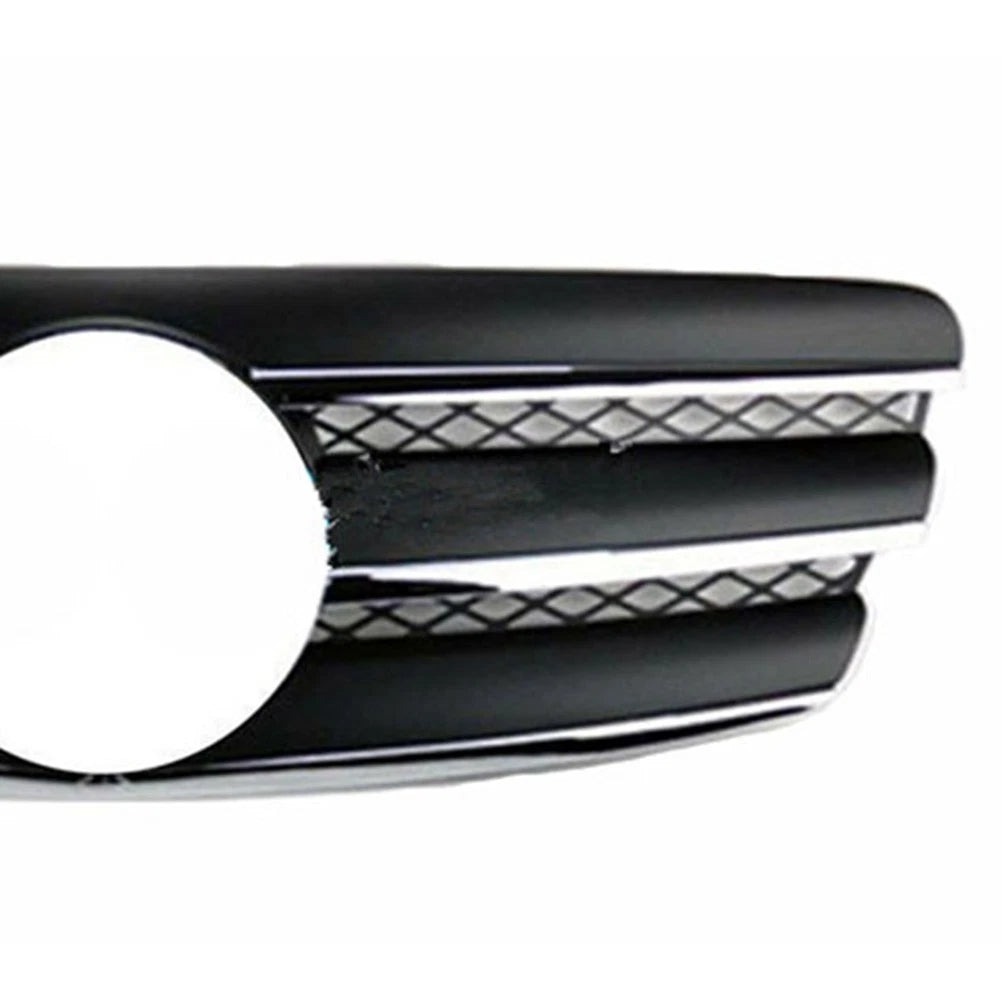 Front Grille for Mercedes Benz W211 E320 E500 (2002–2006) Black Chrome