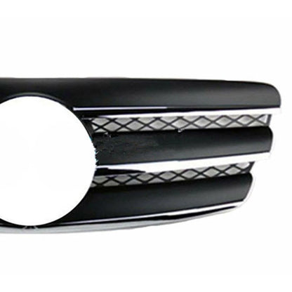 Front Grille for Mercedes Benz W211 E320 E500 (2002–2006) Black Chrome
