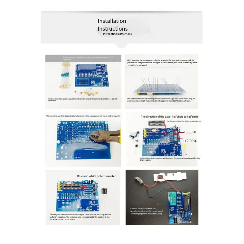 Transistor Tester Kit with Touch Measurement and Auto Off for DIY Projects