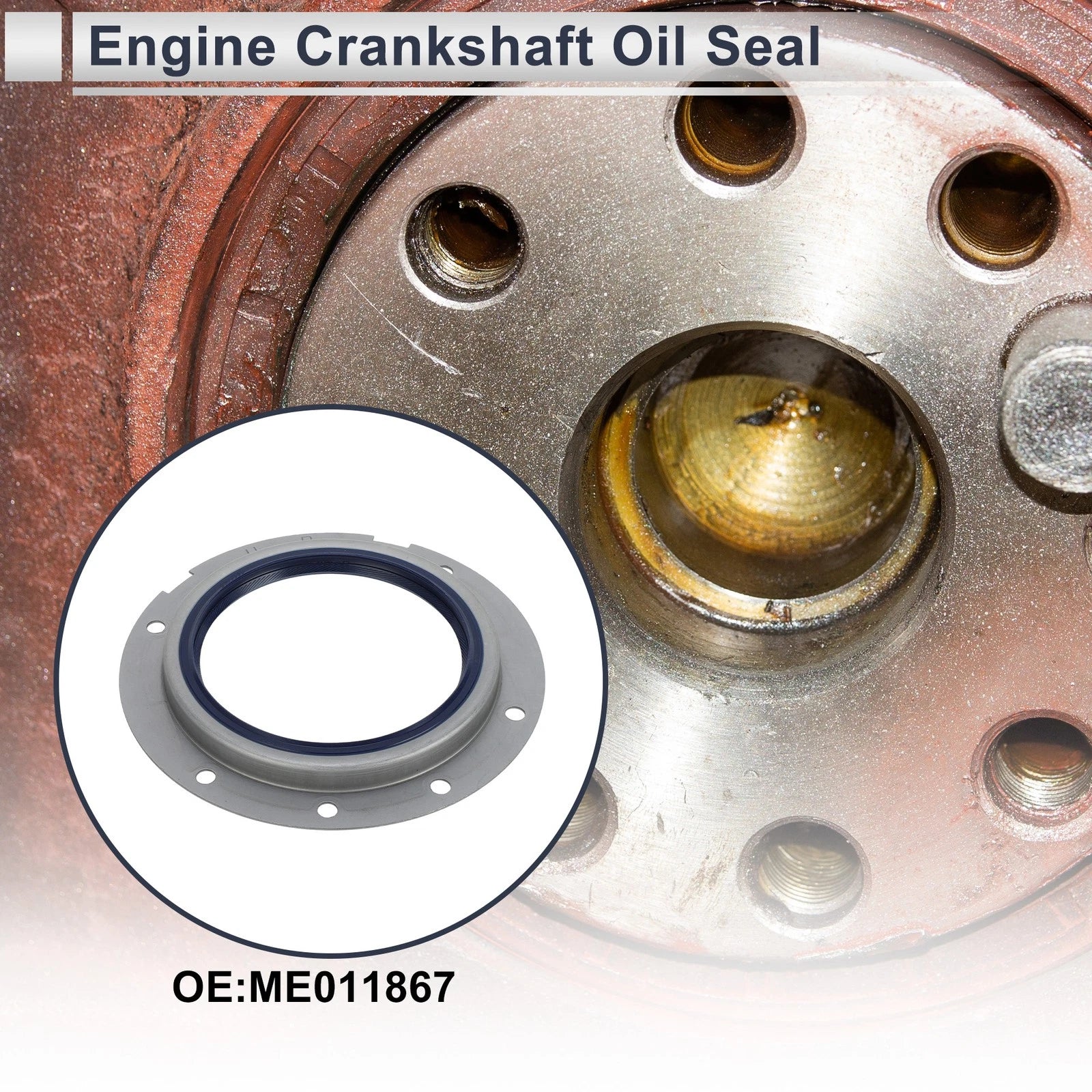 Crankshaft Oil Seal with Flange Replacement for Mitsubishi 4D31T (2000–2010)