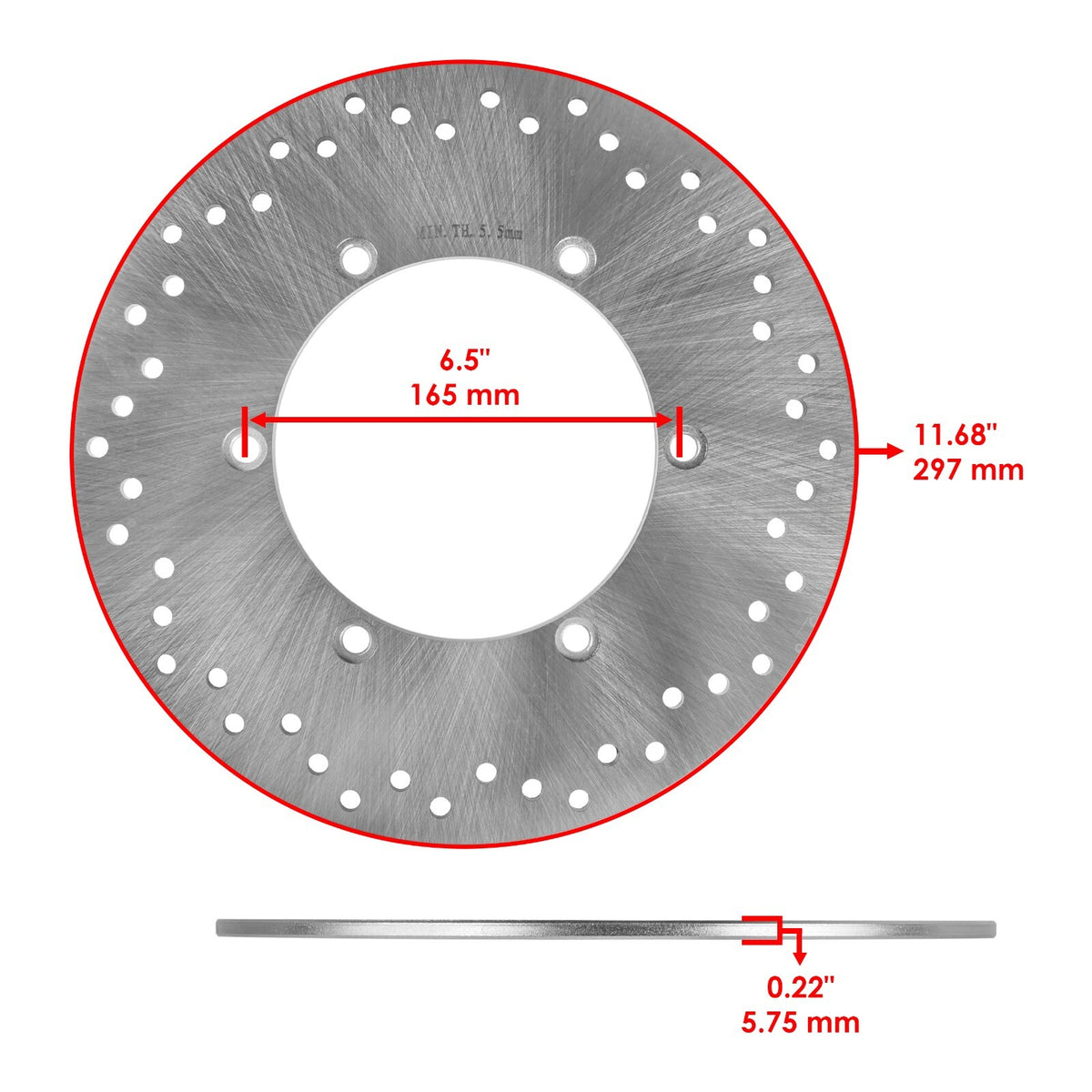 Front Rear Brake Disc Bolt for Honda VTX1300C VTX1300S VTX1300R (2003–2009)