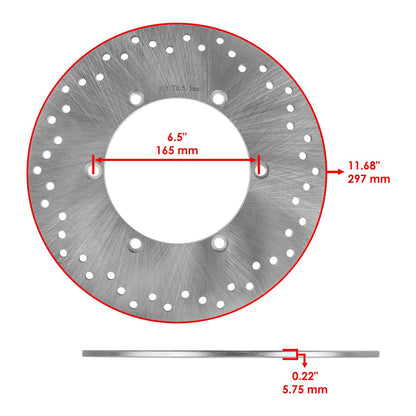 Front Rear Brake Disc Bolt for Honda VTX1300C VTX1300S VTX1300R (2003–2009)