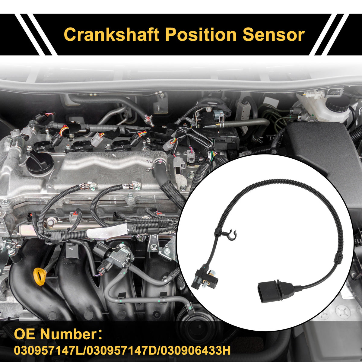 Crankshaft Position Sensor for Volkswagen Polo 1.6 16V (1998–1999)