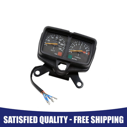 Dual Odometer Speedometer Gauge Black for Honda CG125 (2011–2019)