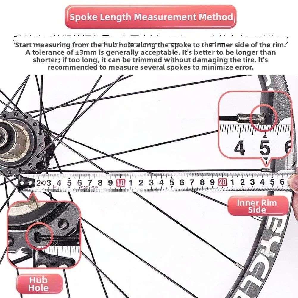 Replacement Bicycle Spokes for Wheel Building - Smooth Threads, Easy Install