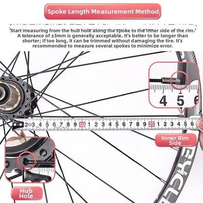 Replacement Bicycle Spokes for Wheel Building - Smooth Threads, Easy Install