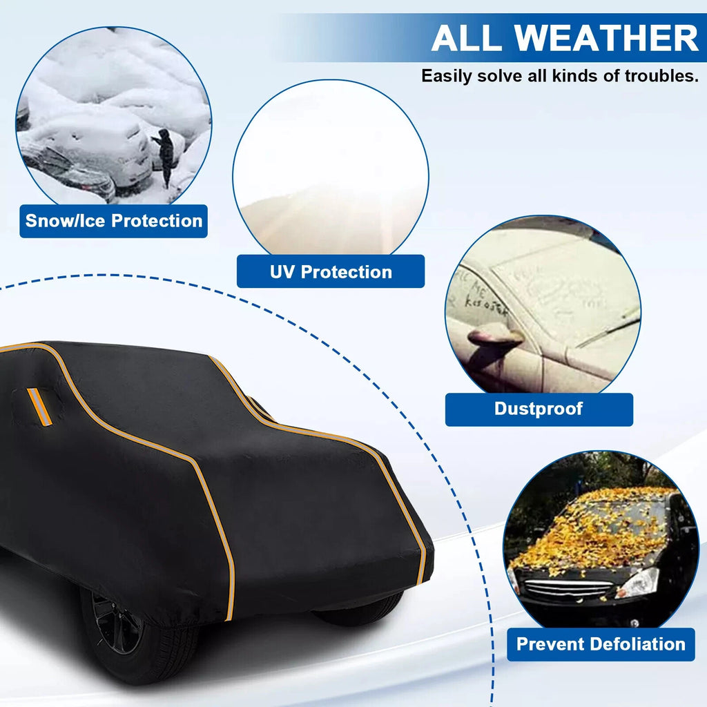 Car Cover for Jeep Wrangler 4-Door (2007–2023) Waterproof Outdoor Snow Sun