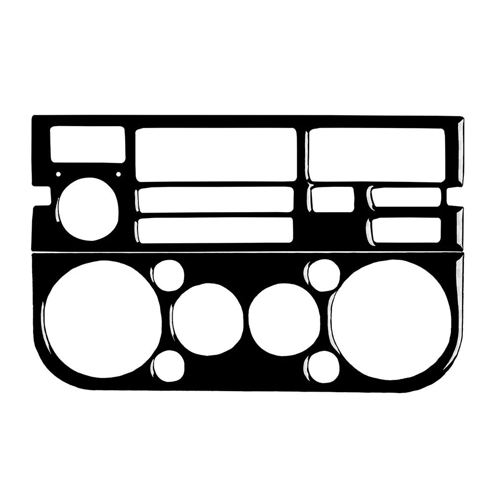 Black Radio AC Climate Control Panel Cover Trim for BMW 3 Series E36 (1994–1996)