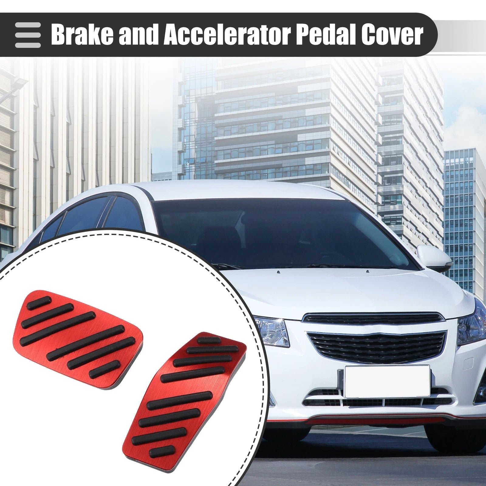 Set Brake and Accelerator Pedal Covers for Chevrolet Cruze (2009–2020)