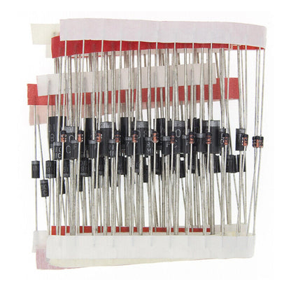 200PCS Schottky Diode Kit for Assorted Applications (1N4001, FR207, 1N4004, 1N4007)