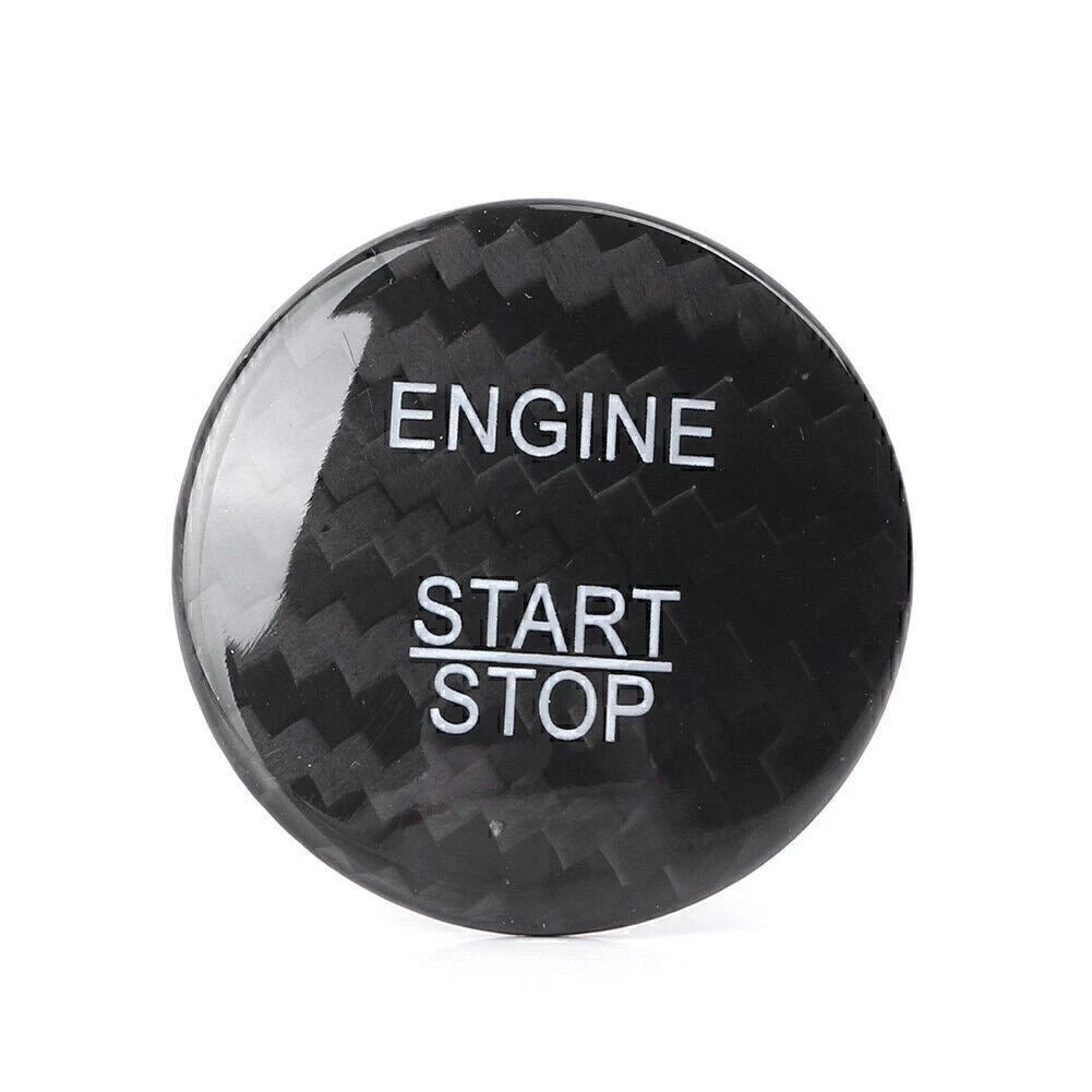Carbon Fiber Engine Start Stop Button Sticker for Mercedes Benz E Class