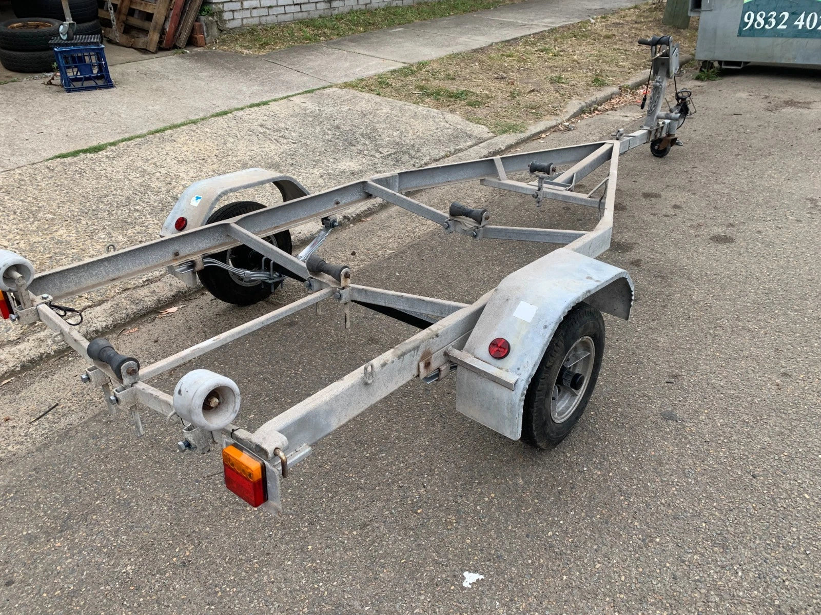 Boat Trailer Suit 12'-14' Roller Style Galvanised (TRACER)