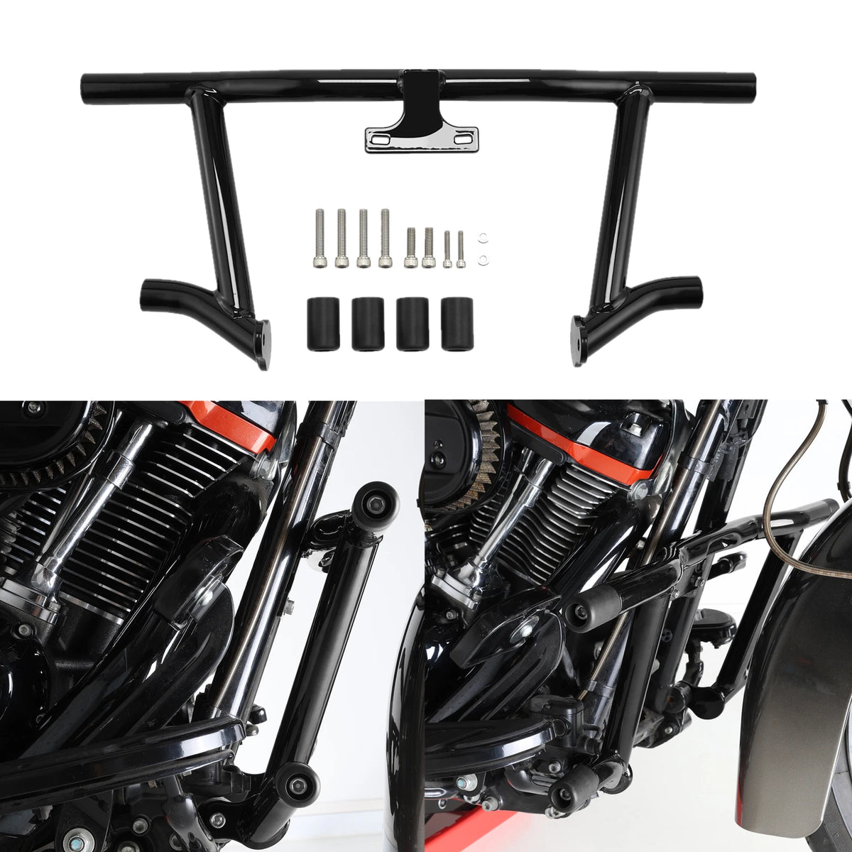 Engine Guard Highway Crash Bar for Harley Electra Glide 2009–2023, Black