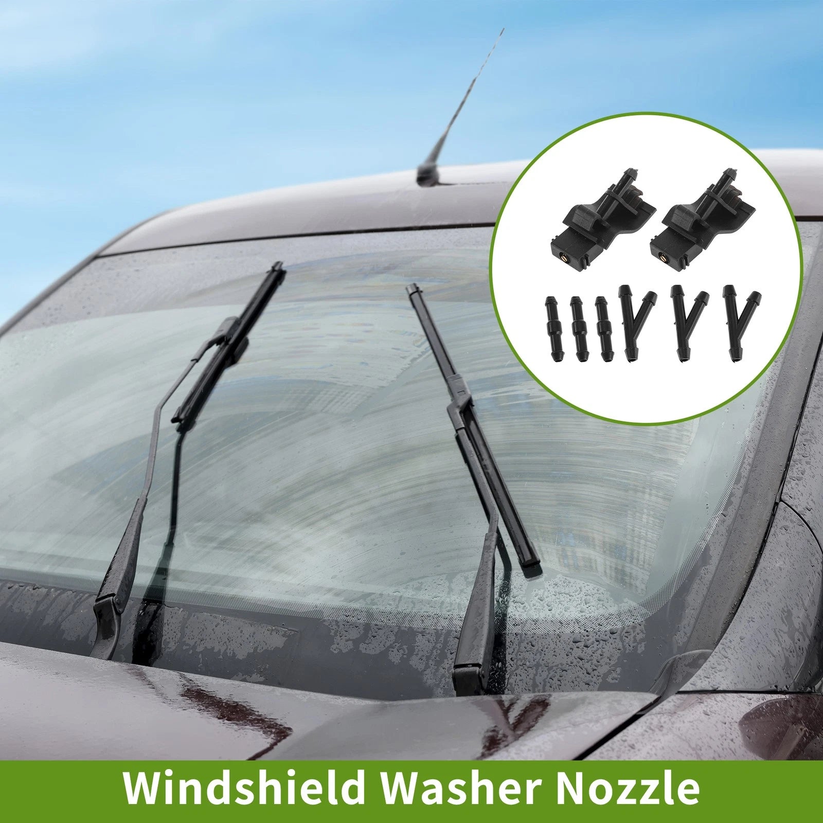 Windshield Washer Nozzle with Hose Connector for Scion xD (2008–2014)