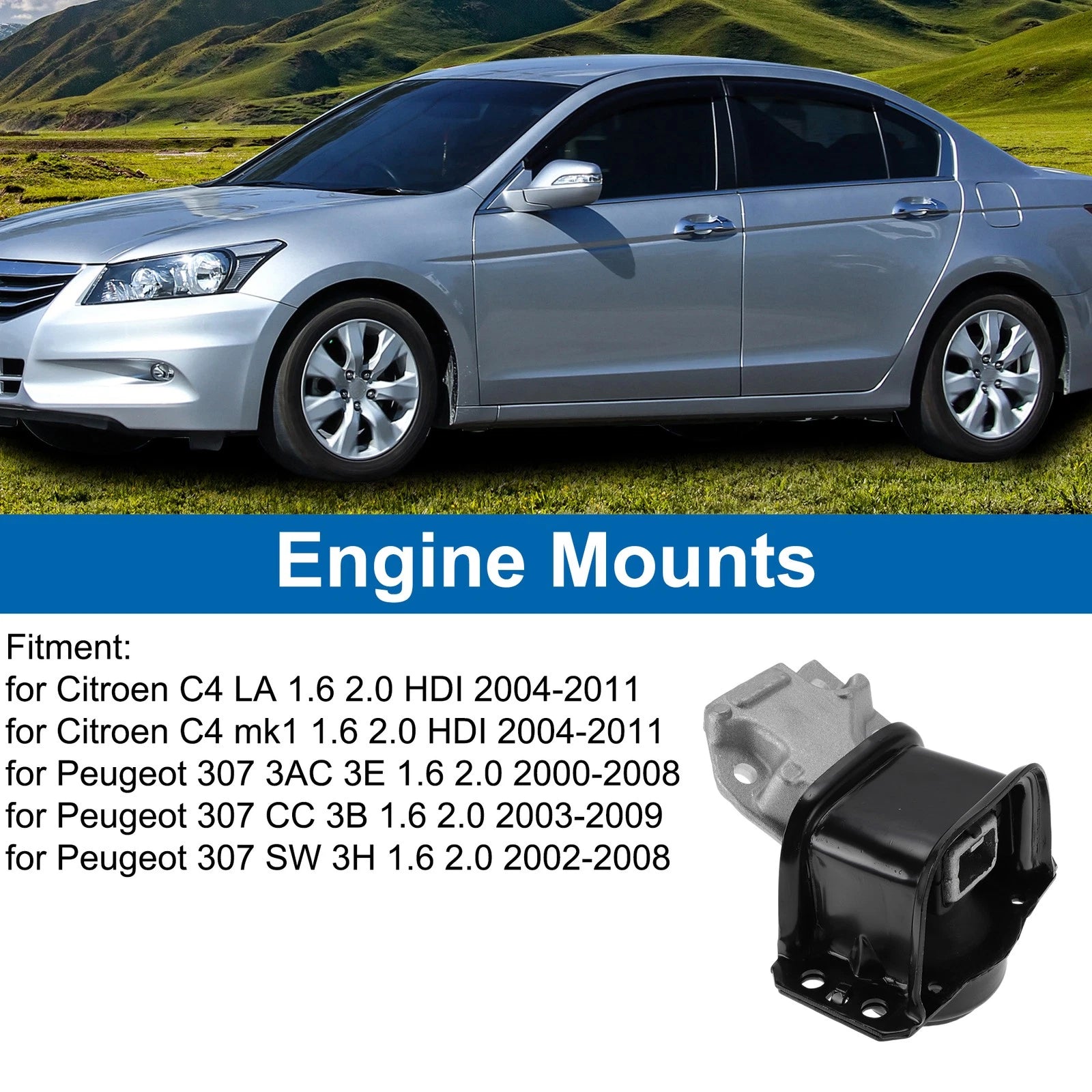 Engine Motor Mount for Peugeot 307 (2000–2008) No.1839H8