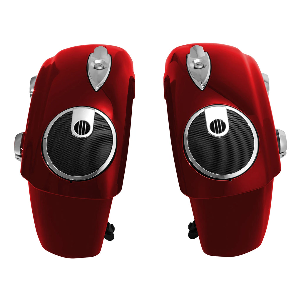 Red Saddlebags with Electronic Latch for Indian Chieftain (2014–2018)