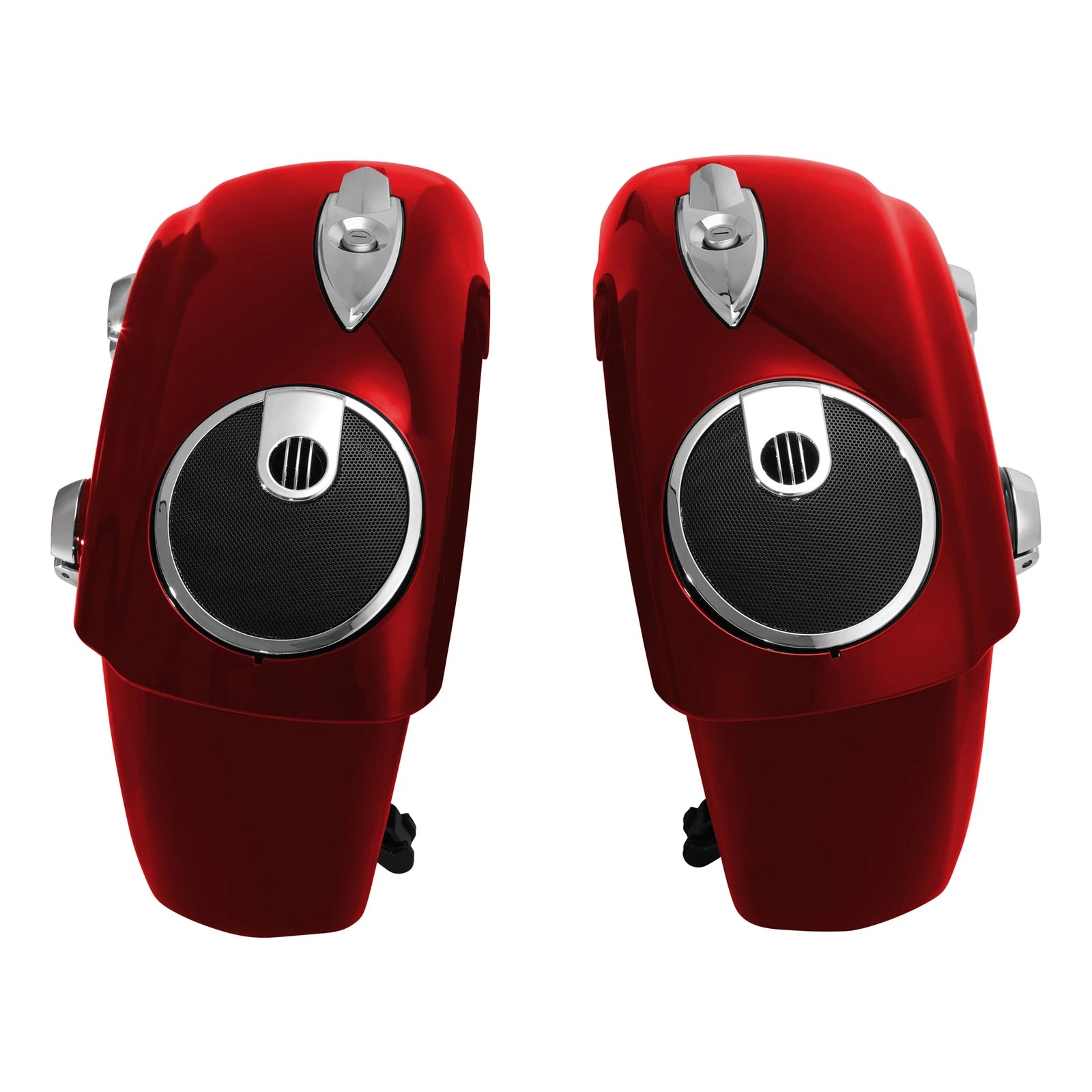 Red Saddlebags with Electronic Latch for Indian Chieftain (2014–2018)