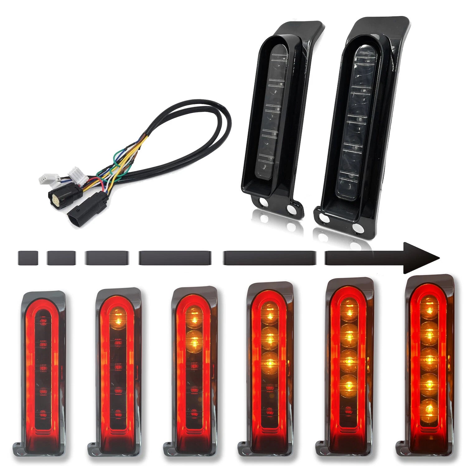 Auxiliary Sequential LED Flashing Turn Signal for Harley FLHTCU FLTRK (2014–2019)