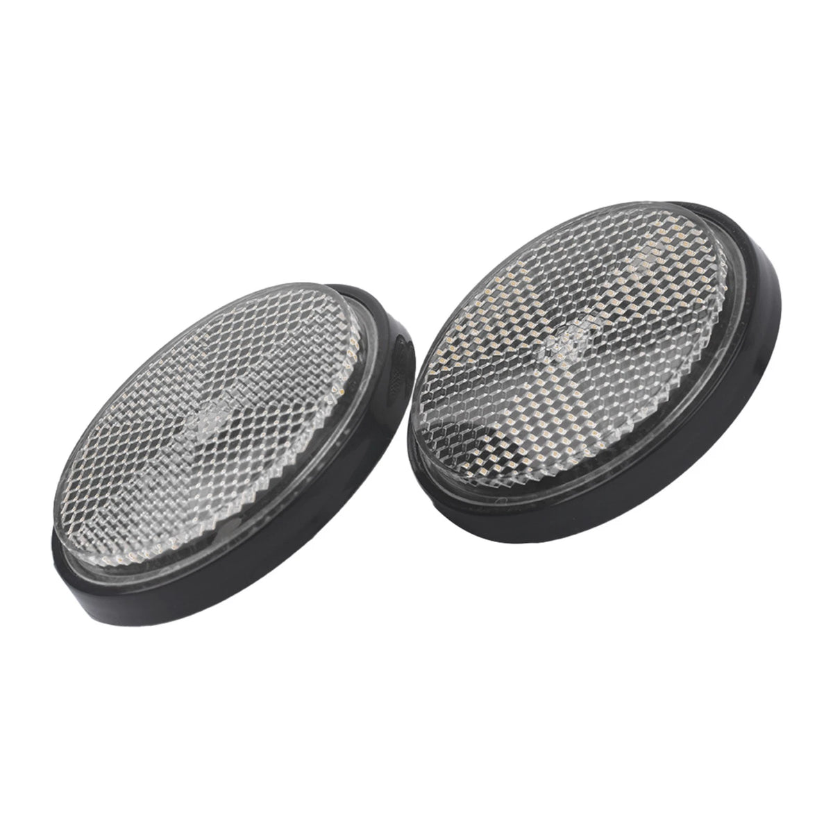 Pack of 2 Circular Reflectors for Improved Road Safety