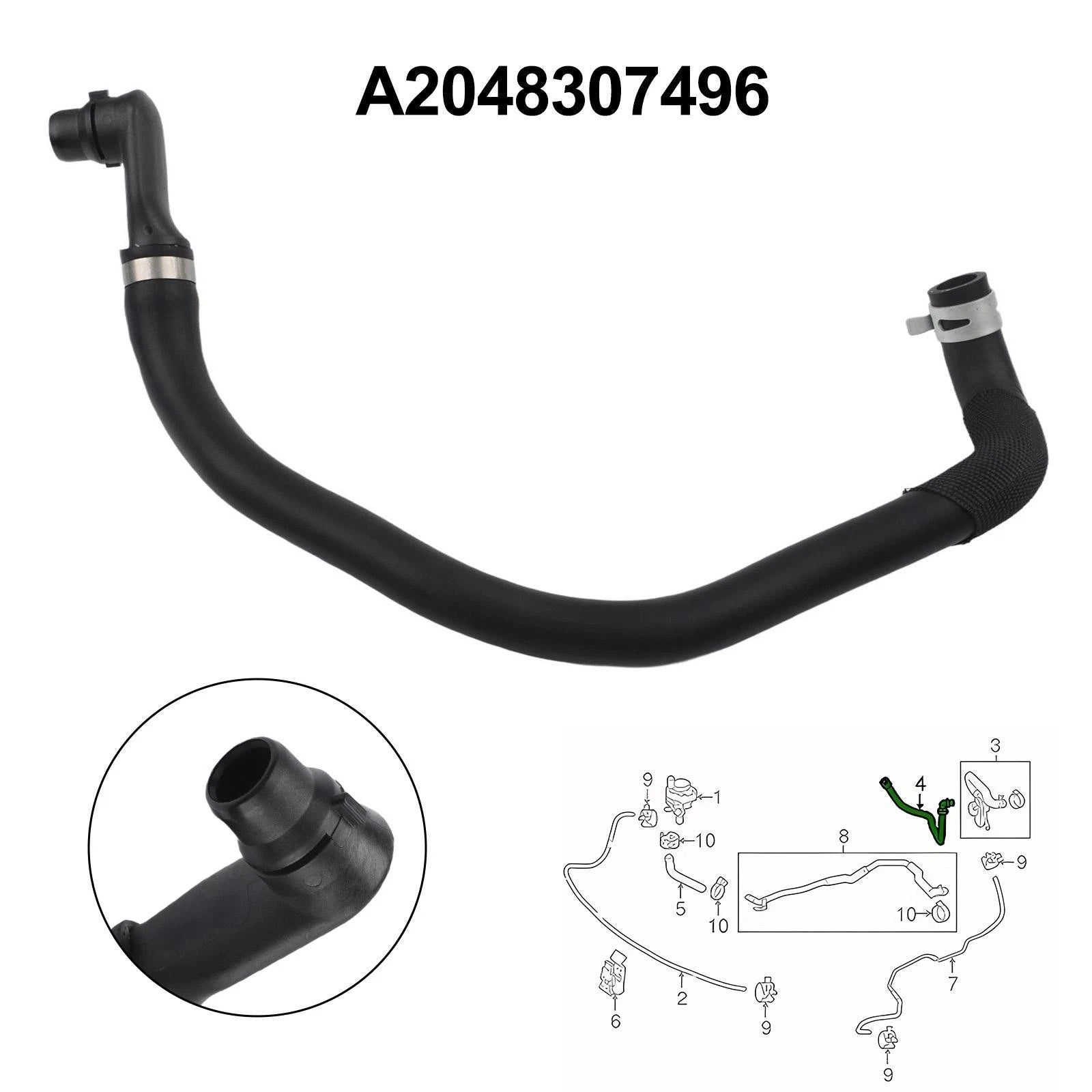 Abrasion Proof Coolant Pipe for Mercedes Vehicles