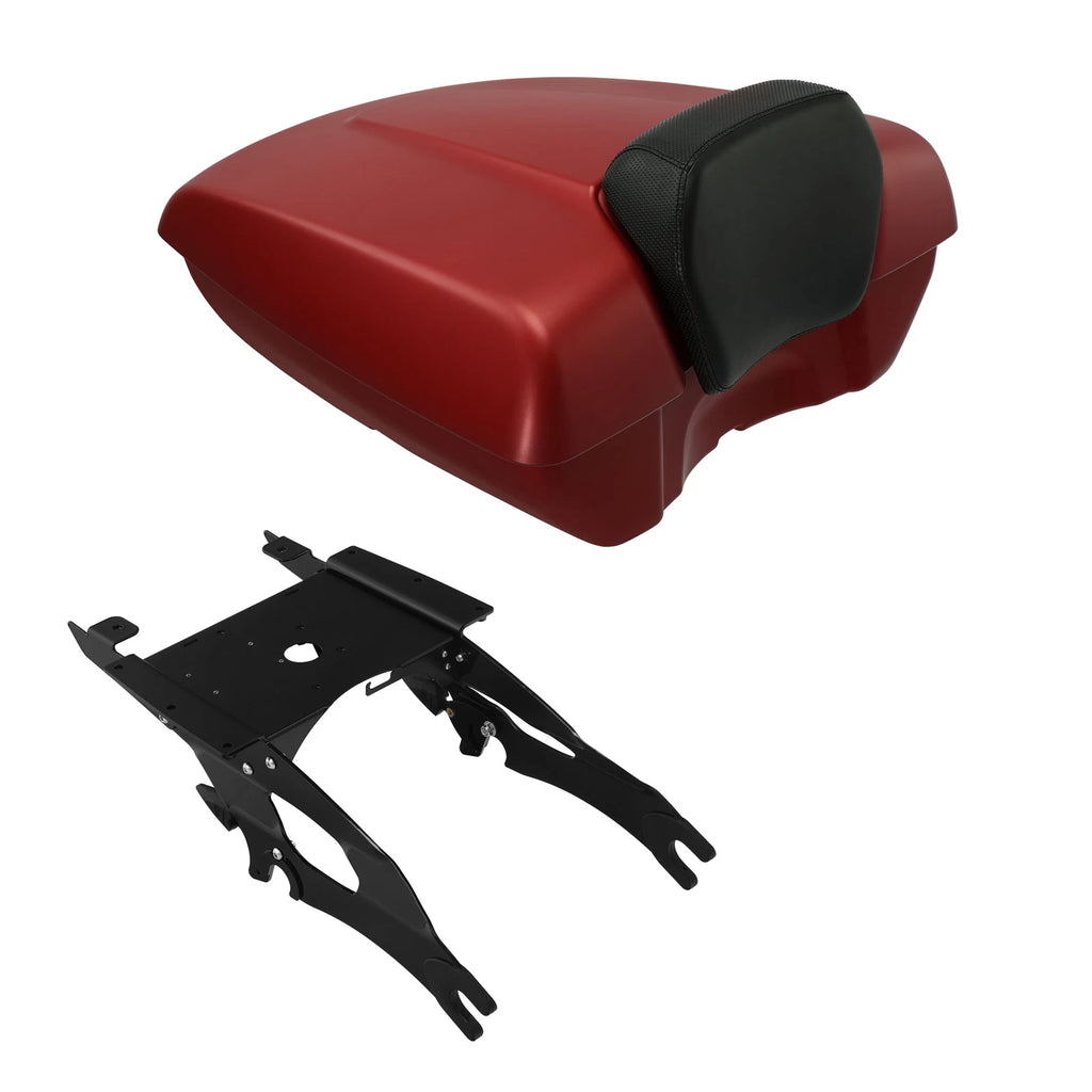 Low Profile Trunk Backrest Mount for Indian Roadmaster (2014–2023) Ruby Smoke