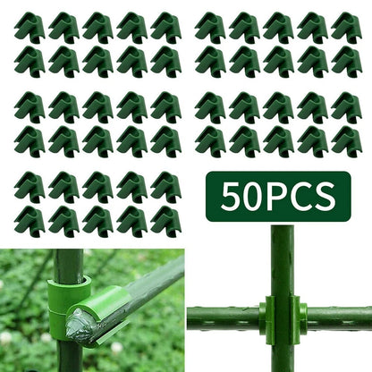 50pcs Plant Trellis Connector Clips for Garden Frame Rod