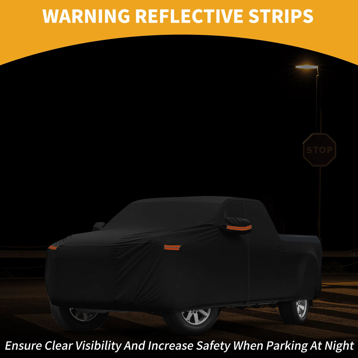 Waterproof Car Cover for GMC Sierra (190T-PU, Black)