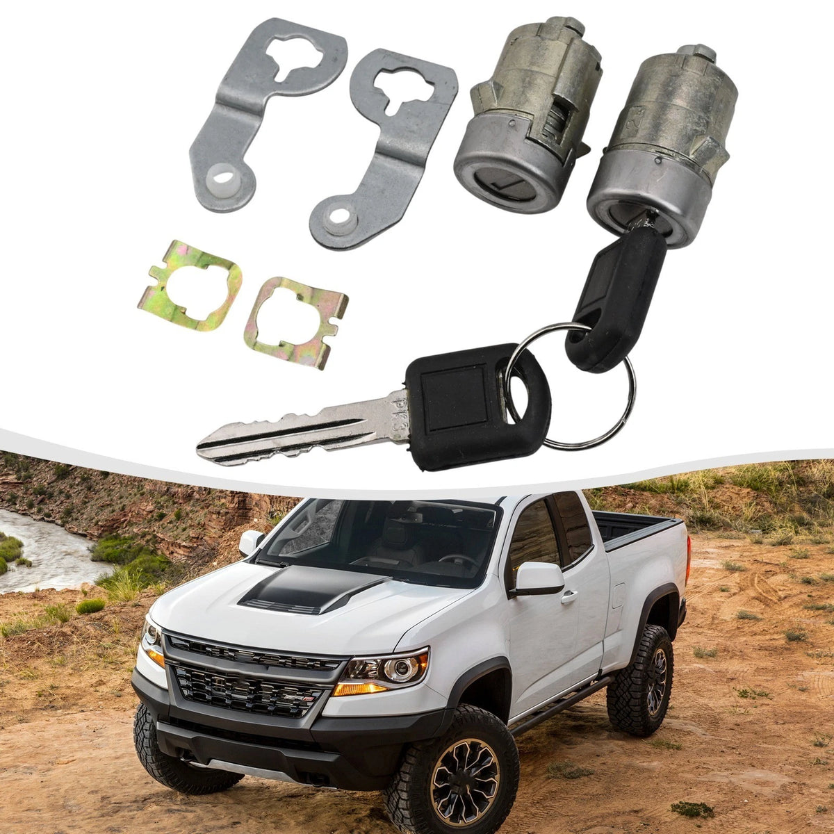 Replacement Door Lock Cylinder Set for Cadillac Chevrolet GMC