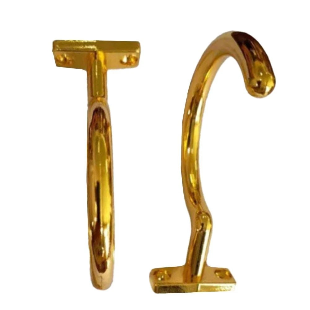 Set of 4 Iron Hooks for Dual Purpose Use - Rust-resistant Coating, 9cm Length