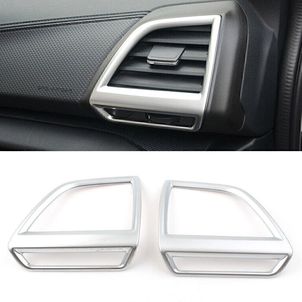 Interior Side Air Vent Outlet Cover Trim for Subaru Forester (2019–2020) Silver
