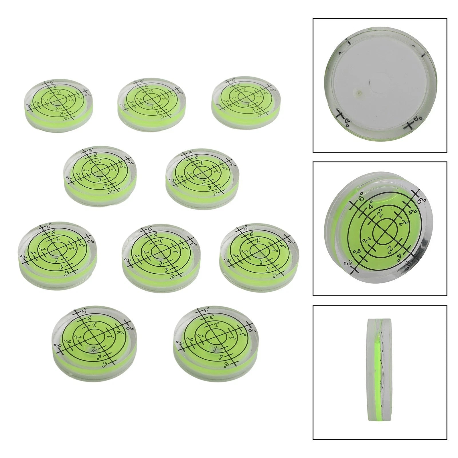 10 Pack 32mm Round Bubble Level for Furniture Placement
