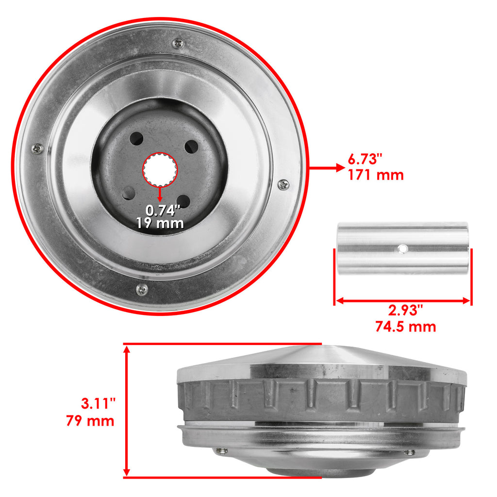 Primary Sliding Fixed Sheave for Yamaha Wolverine 350 YFM350X (2006–2009)