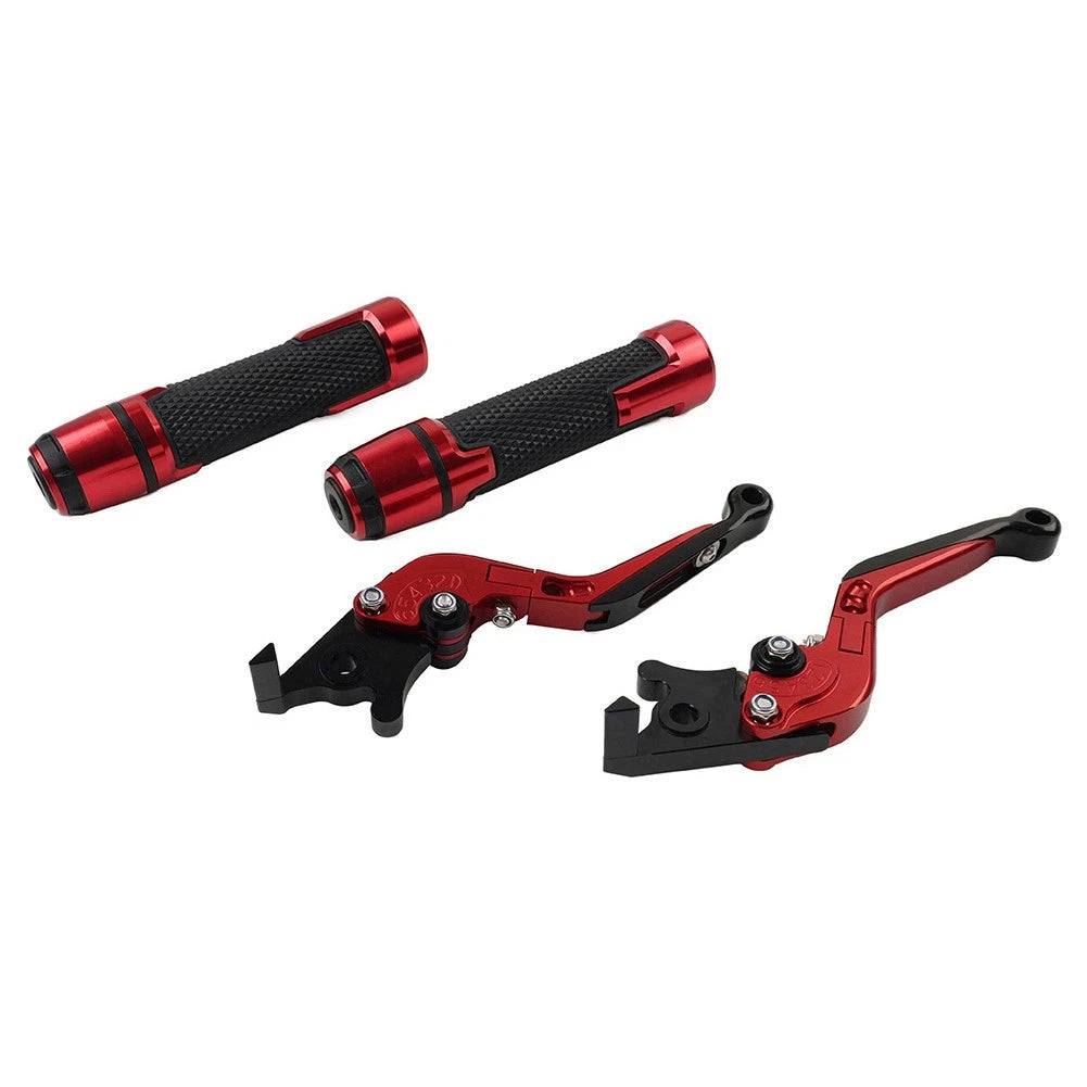 Folding Extendable Brake Clutch Lever for Kawasaki ZX6R/RR (2000–2004) Red
