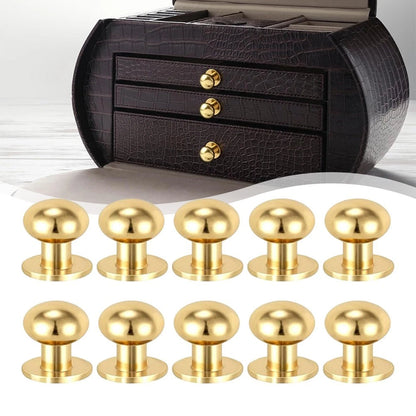 Gold Drawer Knobs for Dresser Drawers (Mini Size)