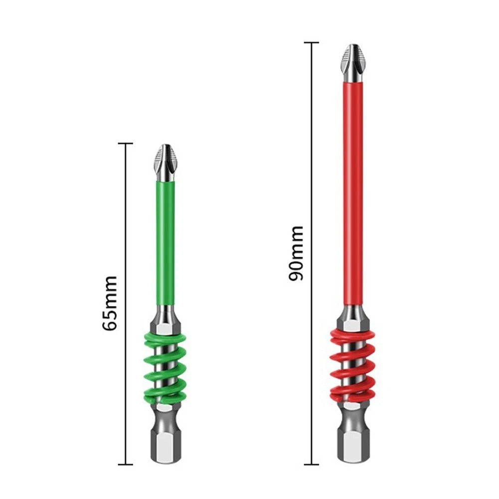3-Piece Anti Slip Screwdriver Bit Kit PH2 1/4" Shank
