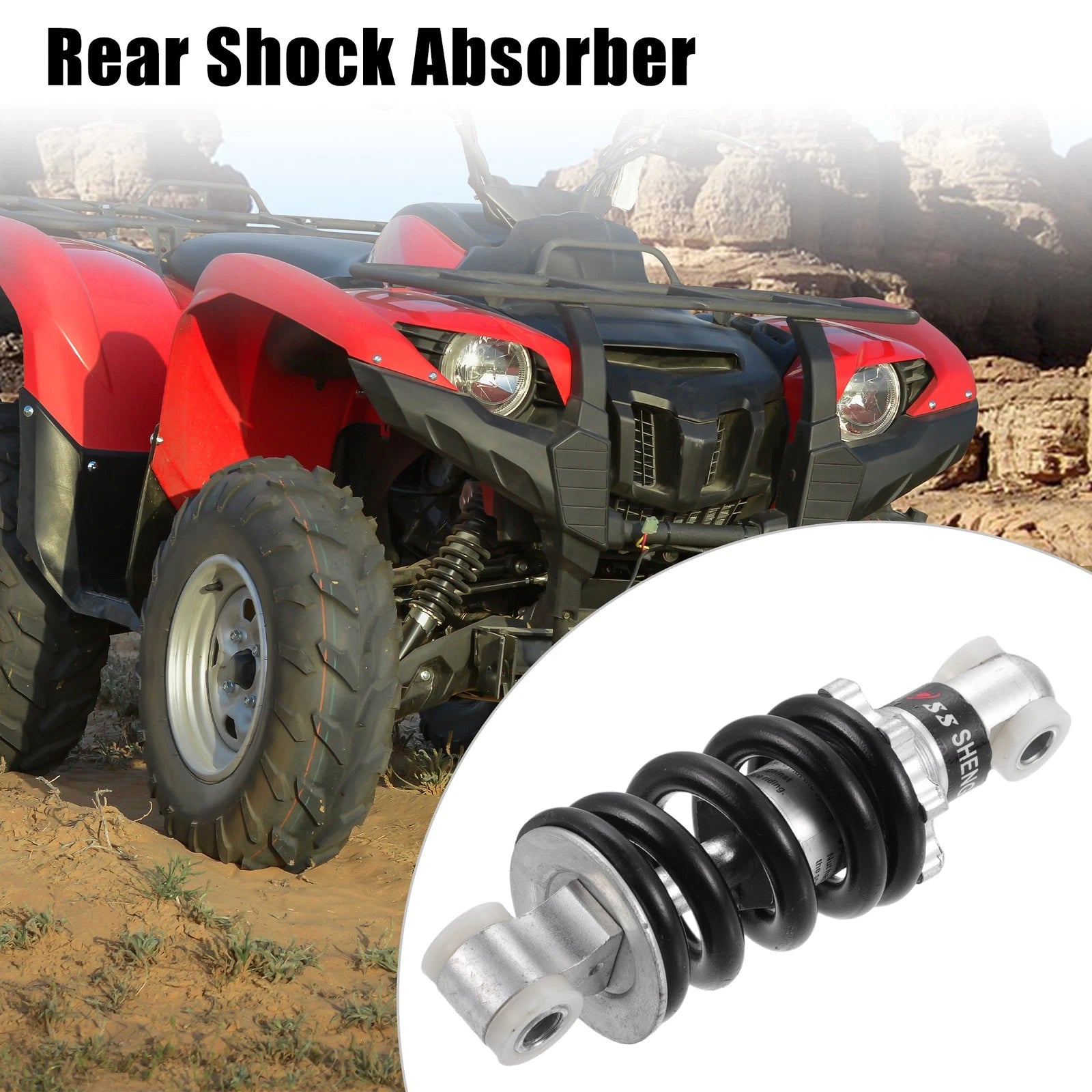 Rear Shock Absorber Spring 125mm Heavy Duty 1200lbs for Scooter ATV (–)