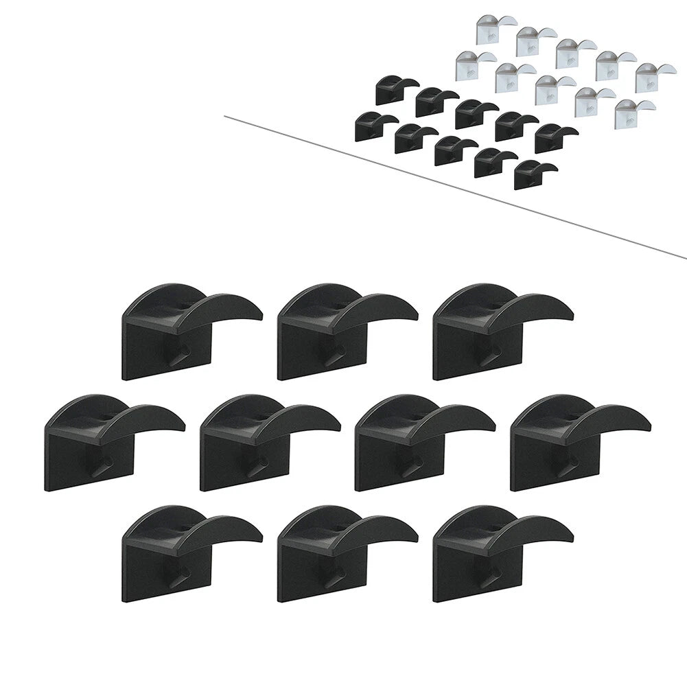 10-Pack Adhesive Hat Hooks for Wall Door Baseball Cap Holder Rack